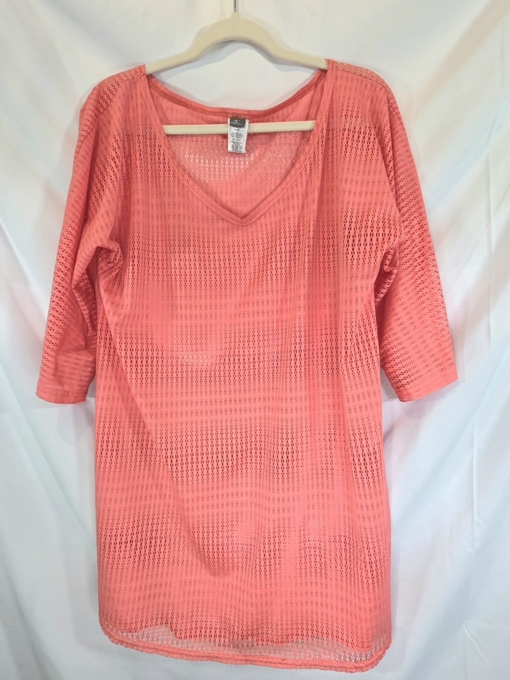 O'Neill Summer Coral Mesh Knit Sheer Lightweight Swim Cover-Up Women M/L